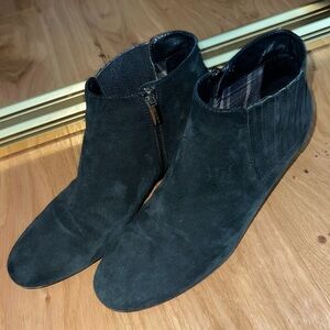 Black Suede Ankle Booties